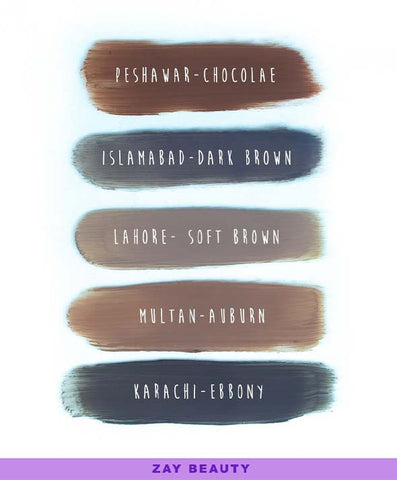 Zay Beauty browahhh powder shades name Zay Beauty browahhh powder shades name